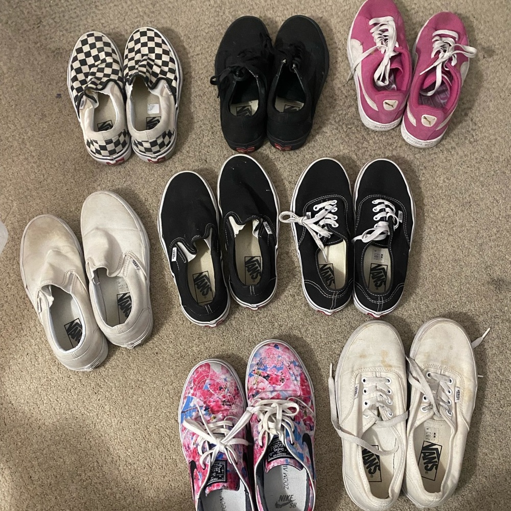 Vans, puma, Nike